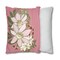 Magnolia Pastel Bouquet on Pink Square Pillow CASE ONLY, 4 sizes available, Floral throw pillow, Farmhouse Country Decor, Holiday Decor product 2